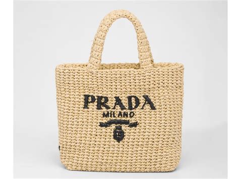 borsa di paglia prada|borse a spalla prada.